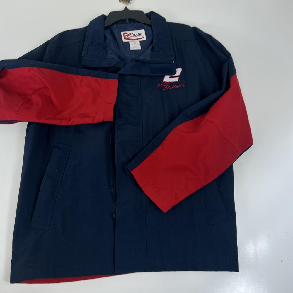 Vintage Rusty Wallace‎ 2 Miller Lite Racing Jacket Mens M Blue Red NASCAR Chase - Picture 8 of 16